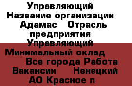 Управляющий › Название организации ­ Адамас › Отрасль предприятия ­ Управляющий › Минимальный оклад ­ 40 000 - Все города Работа » Вакансии   . Ненецкий АО,Красное п.